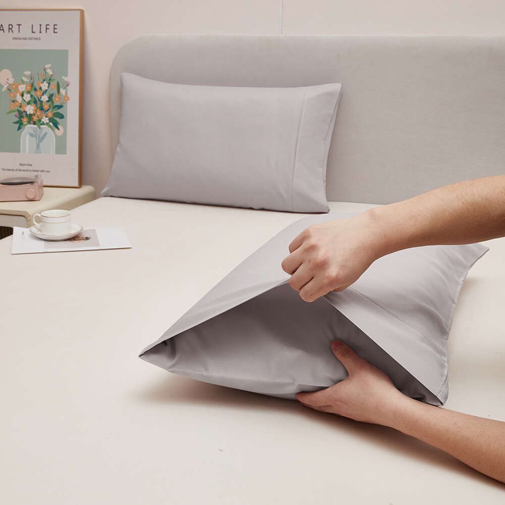 New Style Single and Double Brushed Thick Solid Color Envelope Pillowcase