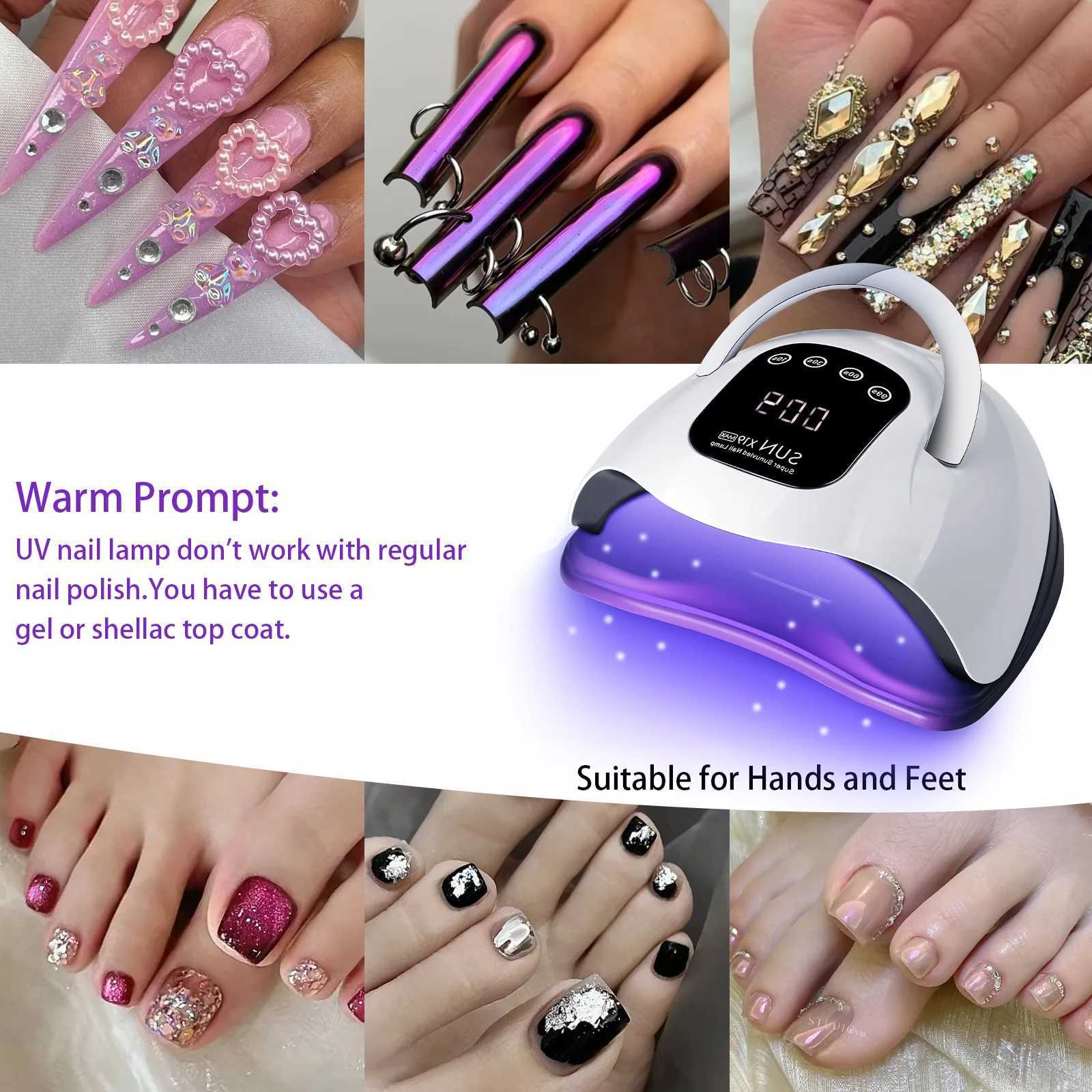 High Power 320W UV LED Nail Lamp With 72 Light Beads Fast Drying Gel Polish Curing Machine For Home Use And ProfessionalManicure J251115
