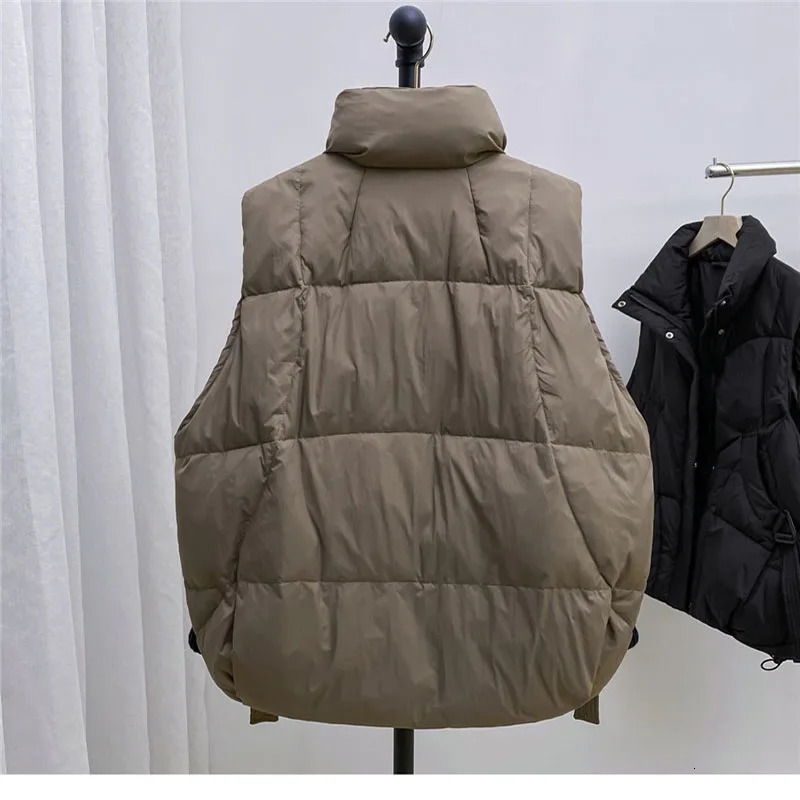 Offseason Plus Size Womens Down Cottonpadded Vest Coat 2025 Autumn Winter Female Waistcoat Jacket Fashion Overwear 251029