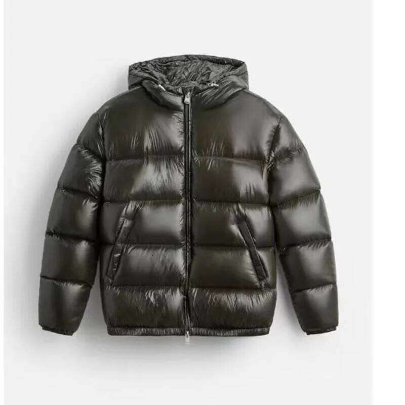 Men's Brand Men Fashion Waterproof Short Parkas Male Lightweight Snow Ski High Quality Glossy Parka Down Cotton