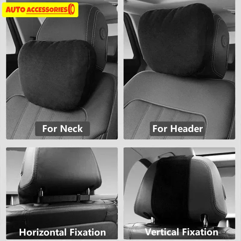 Car Headrest Neck Support Seat Maybach S Class Soft Universal Adjustable Car Pillow Neck Rest Cushion High Quality 251029