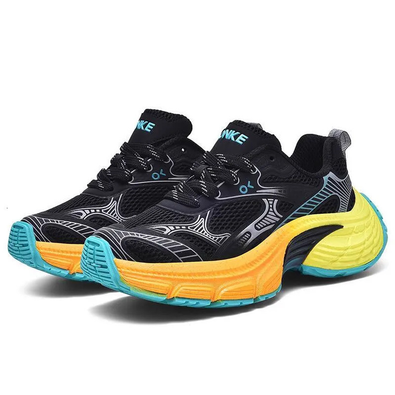 ONKE Dad Shoes for Women New Autumn Thick-Soled Height-Increasing Casual Sports Shoes Fashionable Versatile Breathable Mesh Shoes