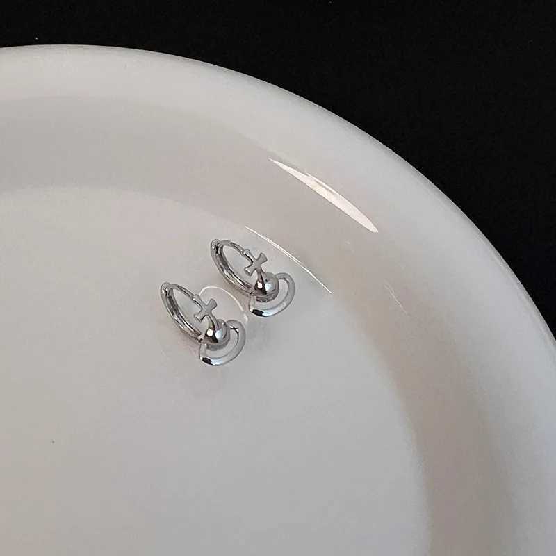 Galaxy Stud EarringsE009 Vintage Silver Cross Celestial Jewelry Copper Gothic Astronomy AccESSories W251029