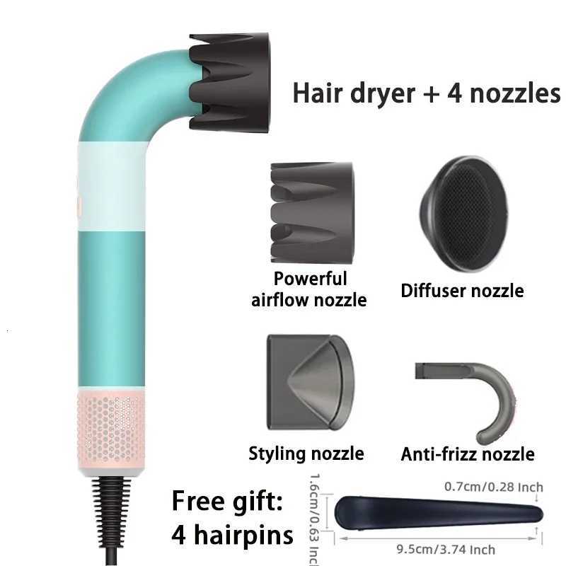 400W pure original highpower hair dryer dries hair quickly lightweight body low noise comes with various types of nozzles W251029