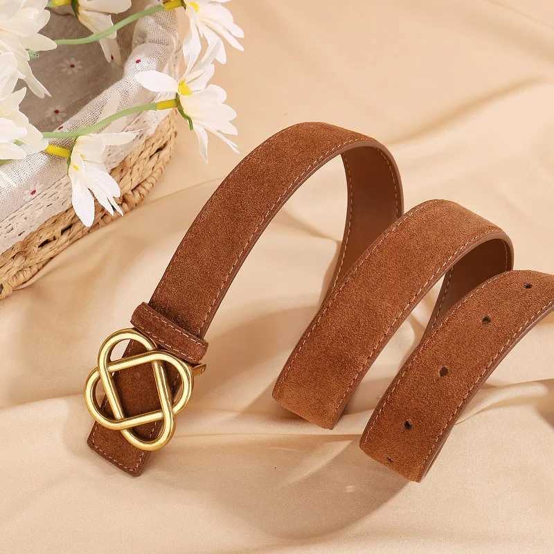 Genuine Leather Woman Belt Genuine Leather for Belt Suede Belt Luxury Designer Belt Women Belt Metal Buckle Belts for WomanL251029