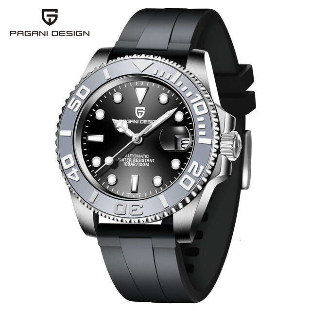 pagani design ceramic bezel automatic mens mechanical watch stainless steel strong luminous pd1651