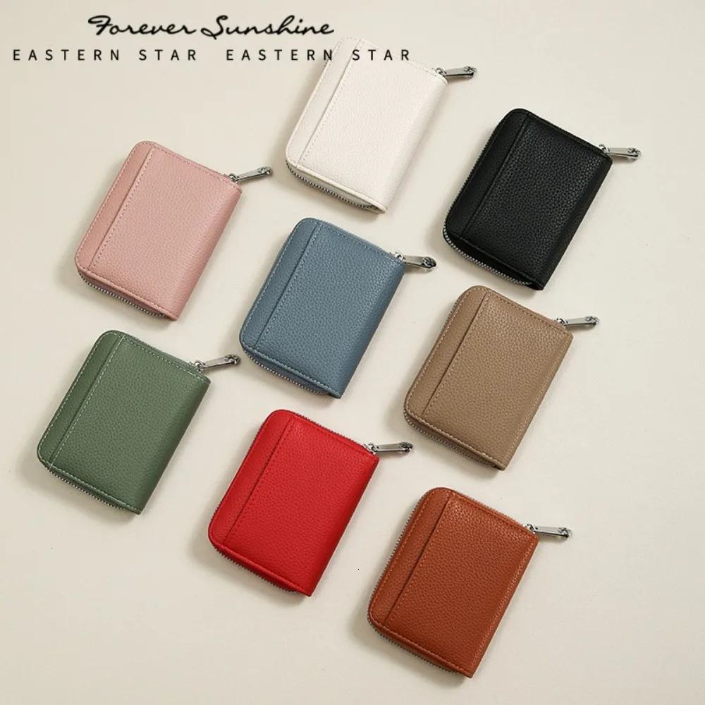 PU Leather Coin Purse Mini Zipper Credit Card Holder Portable Coin Pouch 251029