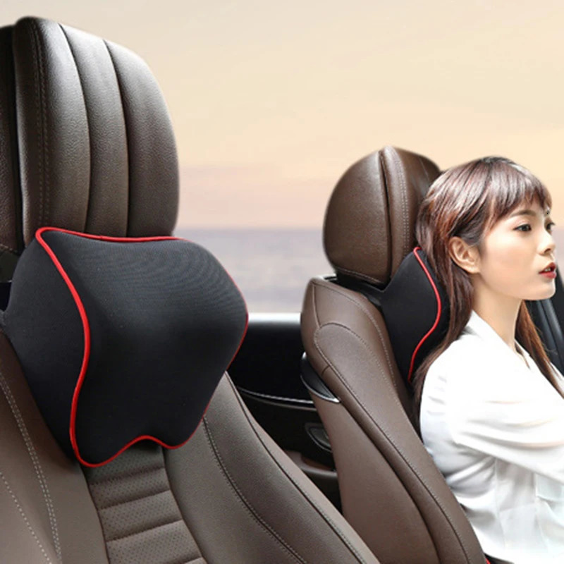Car Neck Headrest Pillow Car Accessories Cushion Auto Seat Head Support Neck Protector Automobiles Seat Neck Rest Memory Cotton 251029