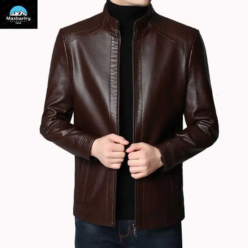 2023 New Mens Winter Leather Clothing Fashion Casual Slim Fit Artificial Leather Suit Coat Luxury Mens High Quality ClothingT251029