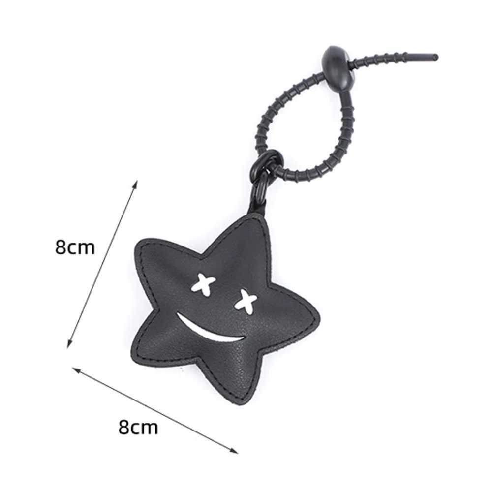 Cat Leather Keychain Pig Christmas Tree Cartoon Leather Pendant PU Leather Pendant Car Key Pendant Bag PendantW251029