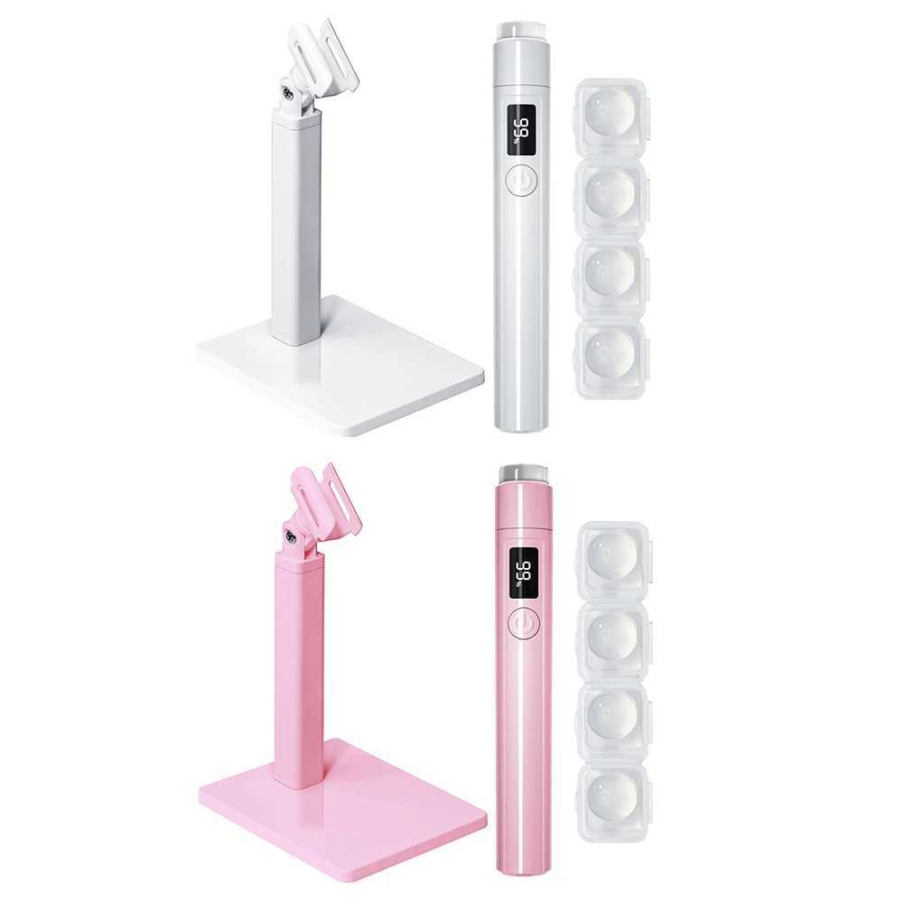 Mini Ultraviolet Nails Drying Light UV LED Nail Lamp 2 Timing Setting with Magnetic Stand USB Rechargeable for Home DIY Manicure J251117