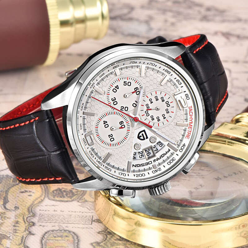 PAGANI DESIGN Men's Quartz Watch Fashionable and Functional with Luminous Calendar Complete PD-3306