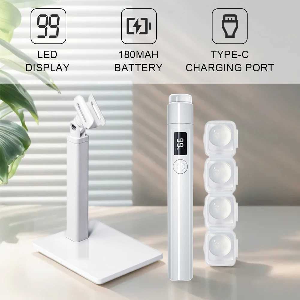 Mini Ultraviolet Nails Drying Light UV LED Nail Lamp 2 Timing Setting with Magnetic Stand USB Rechargeable for Home DIY Manicure J251117