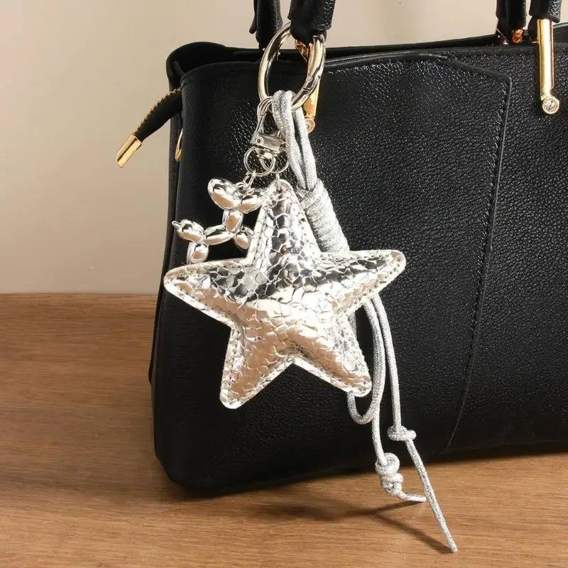 Secure Star Beaded Bag Accessory For Various Uses As Purse Ornament Or Car Decoration Stylish Keyring Bags Decoration 6XDA 251029