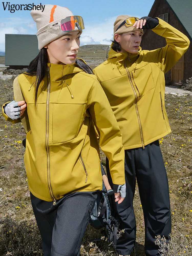 Men Women Hooded Cycling Windbreaker Waterproof Hiking Breathable Rain Jackets Outdoor Camping Climbing Trekking Winter Jacket J251029