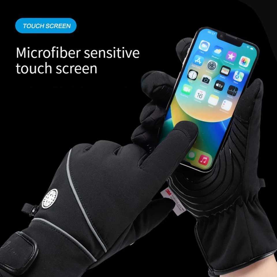 GTUBIKE Waterproof Winter GlovesTouch Screen Warm GlovesNonSlip PalmCold Weather Thermal Gloves for CyclingDrivingSkiing J251029