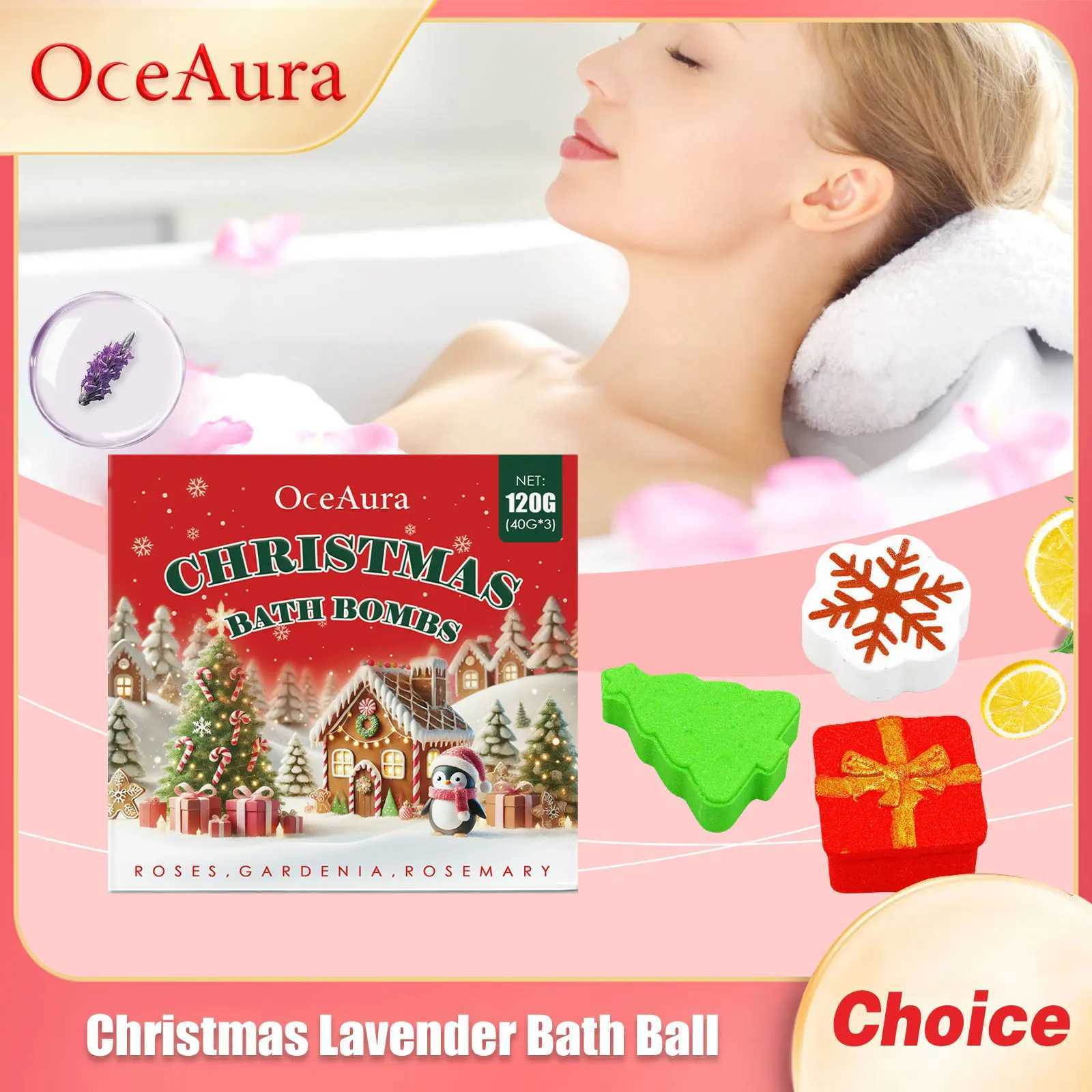 Christmas Lavender Bath Ball Stress Relief Rich Bubble Long Lasting Fragrances Deeply Moisturizing Colorful SPA Gifts Bath Bombs L2510291
