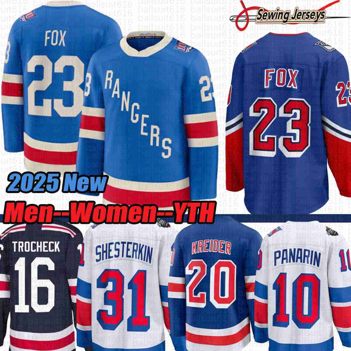 93 Mika ZiibanejadA Artemi Panarin ny Ranger Jersey Adam Fox Igor Shesterkin Chris Kreider Vincent Trocheck Alexis Lafreniere Hockey Jerseys 2025 2026