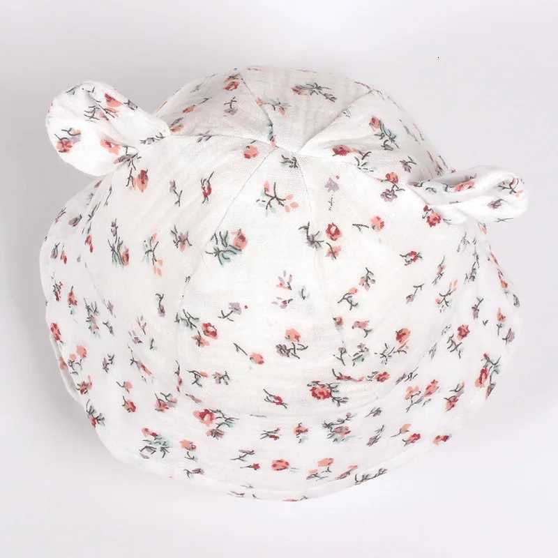 Baby Summer Sun Hat Cartoon Bear Infant Fisherman Cap Toddler Panama Basin Caps Large Brim Visors Outdoor Sunscreen Bonnet 251028