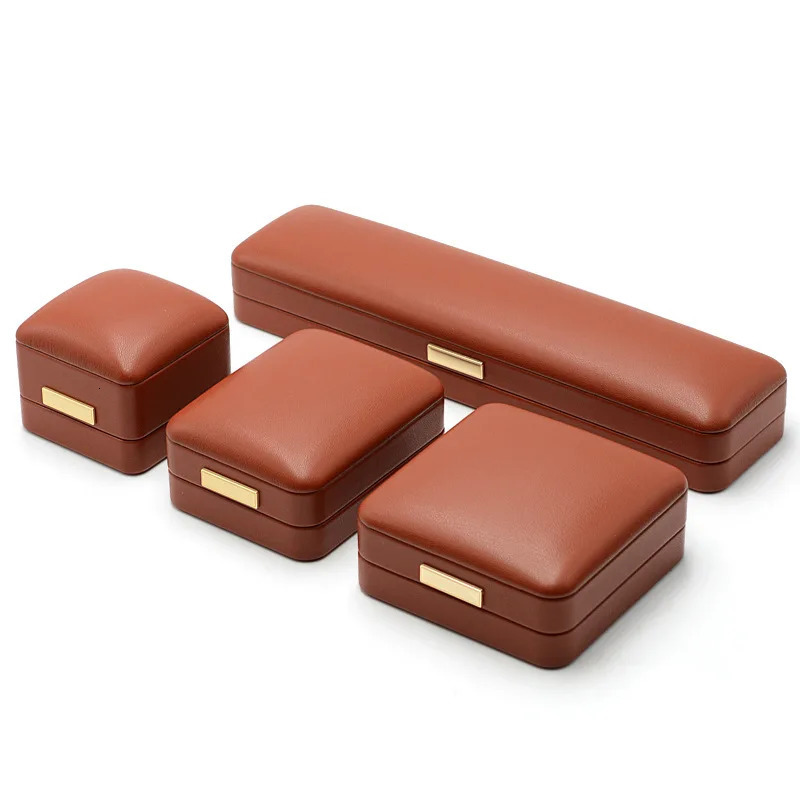 Highgrade PU Leather Jewelry Storage Box Ring Earrings Necklace Pendant Bracelet Gift Casefor Props Display 251013