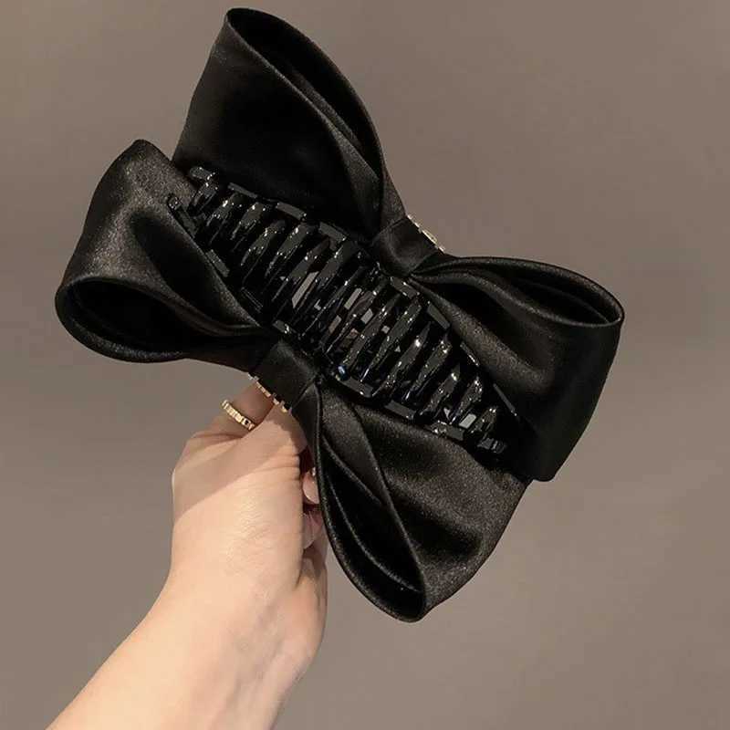 Elegant Butterfly Knot Hair Clip Women Mesh Diamond Back Hair Accessories Princess Escape Hair Clip Salon Fixed Hair ClipW251028