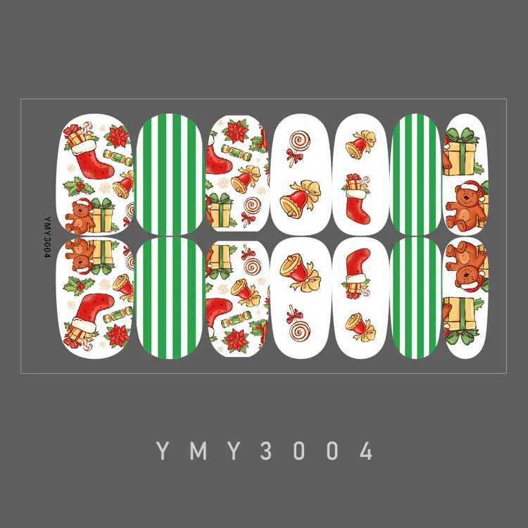 Full Cover Nail Stickers Christmas Nail Decoration Nails Sticker Self Adhesive Nail Sticker Nail Art Sticker 251027