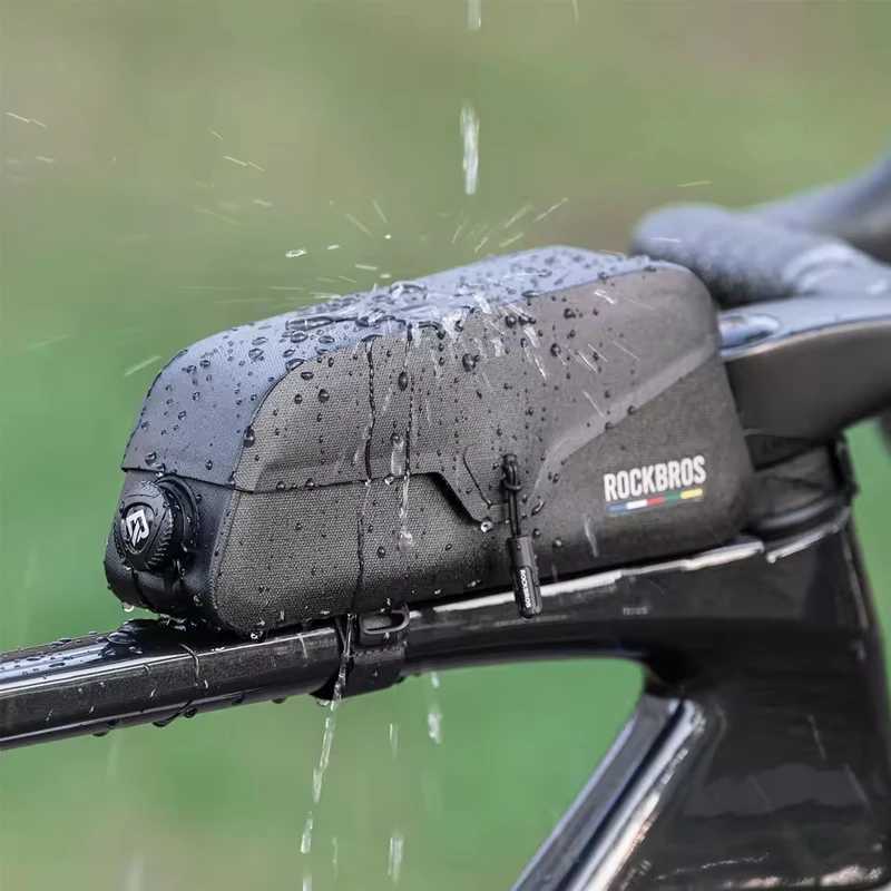 For MTB Road Waterproof Magnetic Front Bag universal Bicycle Top Tube Bag Toolkit Frame Pack Durable Cycling Storage Bag H251029