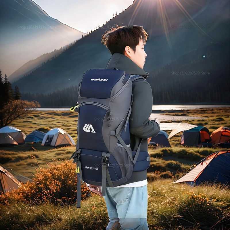 Outdoor Sports Backpack Camping Backpack 50L Oxford Cloth Large Capacity MultiFunctional Travel Daypack for Trekking Adventure H251029