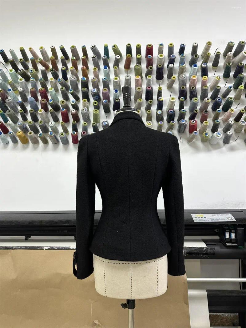 Two Piece Dress Winter French Vintage Elegant Woman 2 Set Black Slim Design Jacket High Waist Casual Skirt Female Korean Clothes