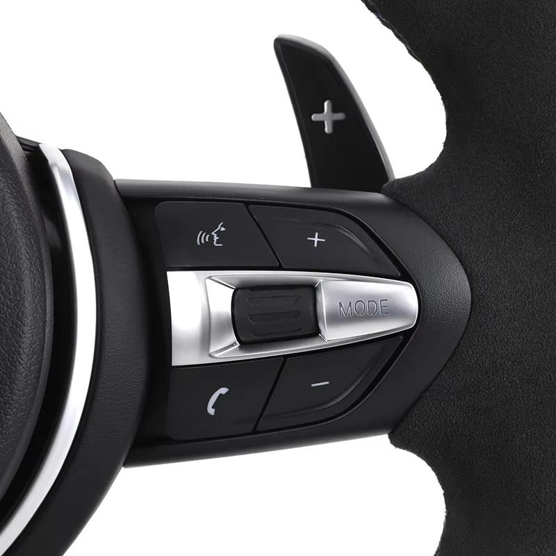 Left and Right Suede Leather Steering Wheel for BMW 3 5 Series F10 F30 F90 F01 F12 M3 M6 E90 Z4 X1 X6 48 E90 E92 E71 F25 F32 E7