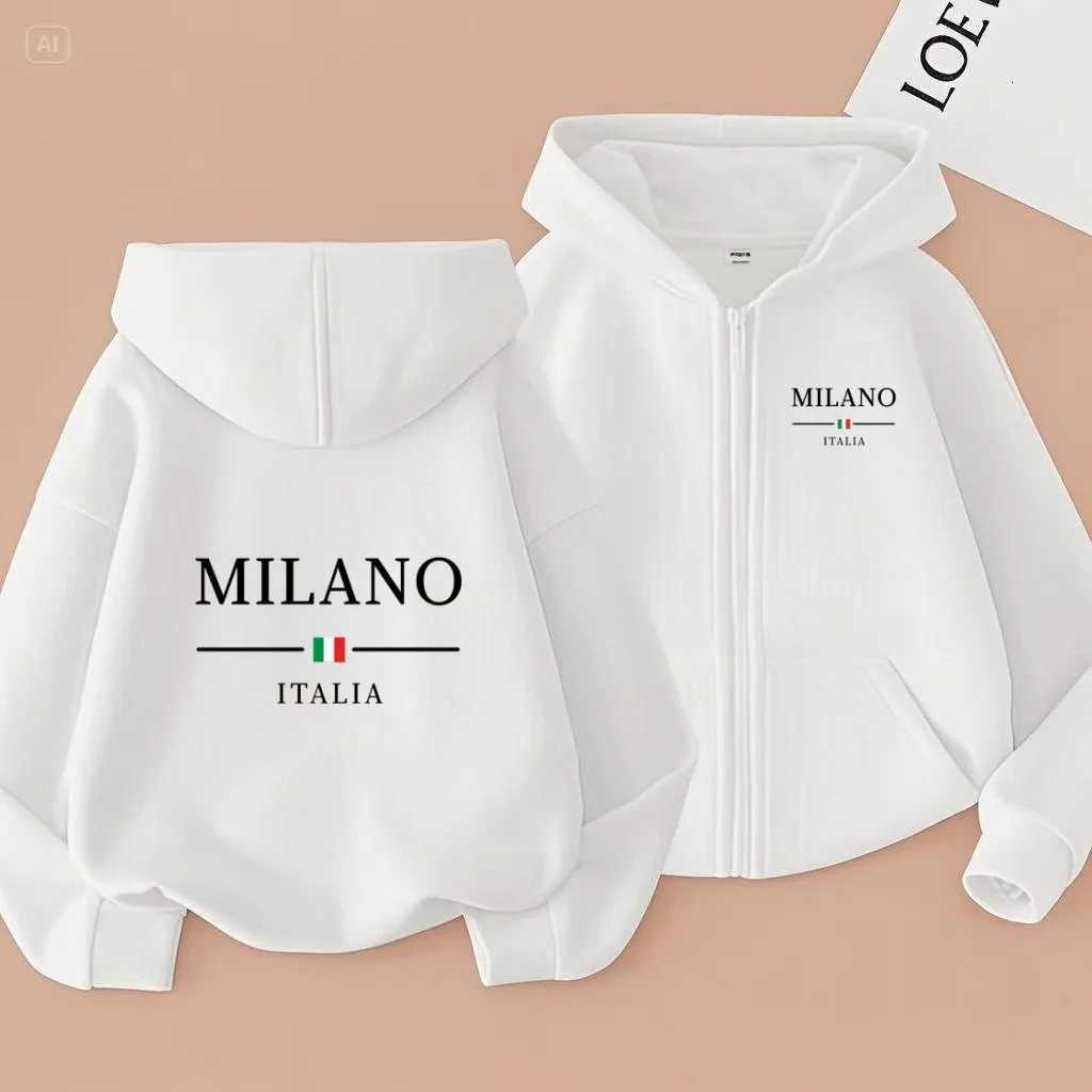 Children Cardigan Fashion Brand Letter Clothes Hoodie Girls Boy 312Yrs Casual Top Sweatshirr Charming Loose Leisure Sports CoatT251030