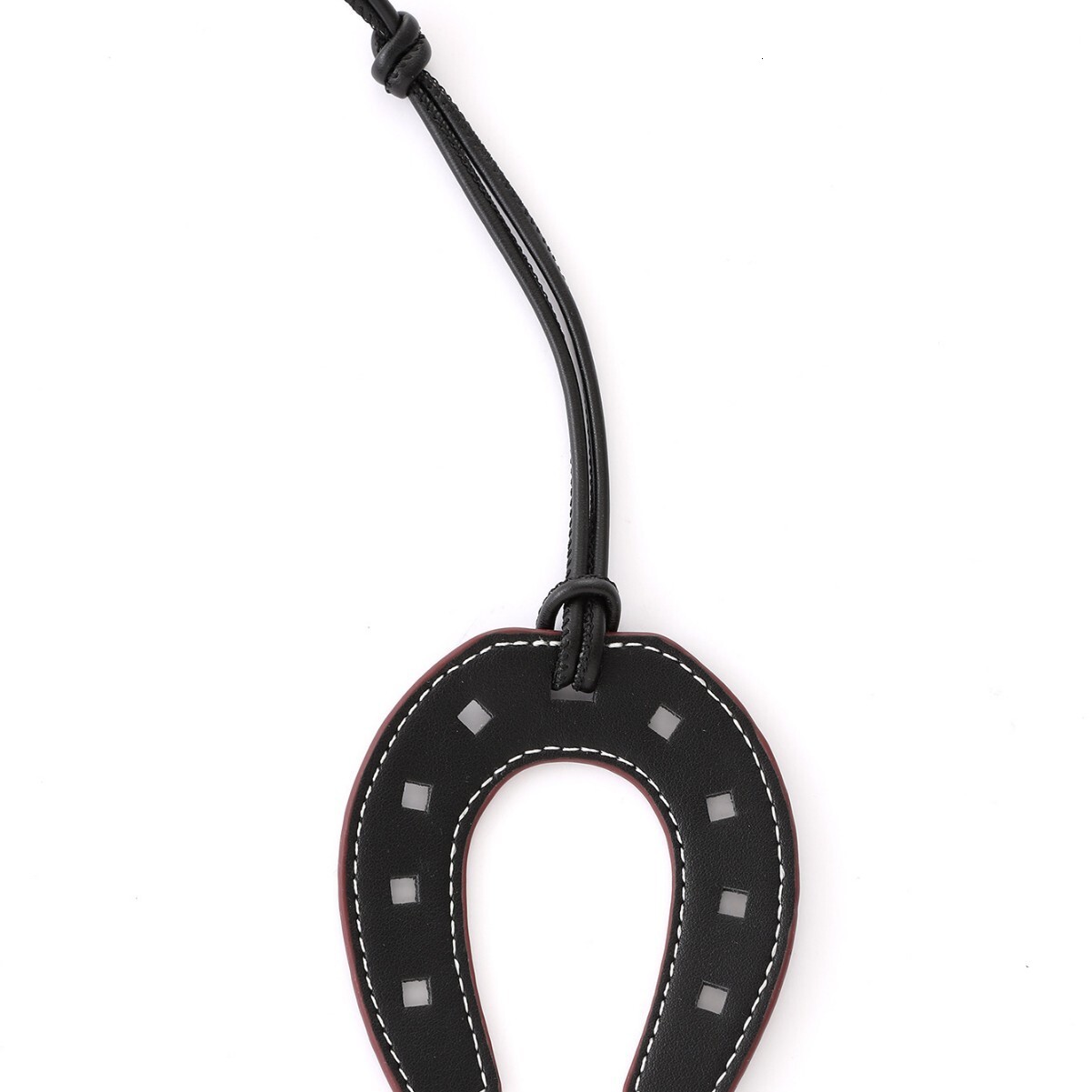 New Horse Hoof Handmade Sewn Leather Pendant Tote Bag Decoration Keychain