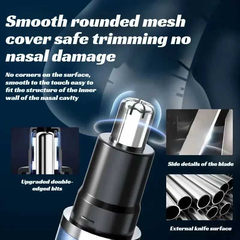Electric Nose Hair Trimmer Nose Hair Portable Rechargeable Nose Hair Trimmer Mini Trimmer Nostril Cleaner M251029