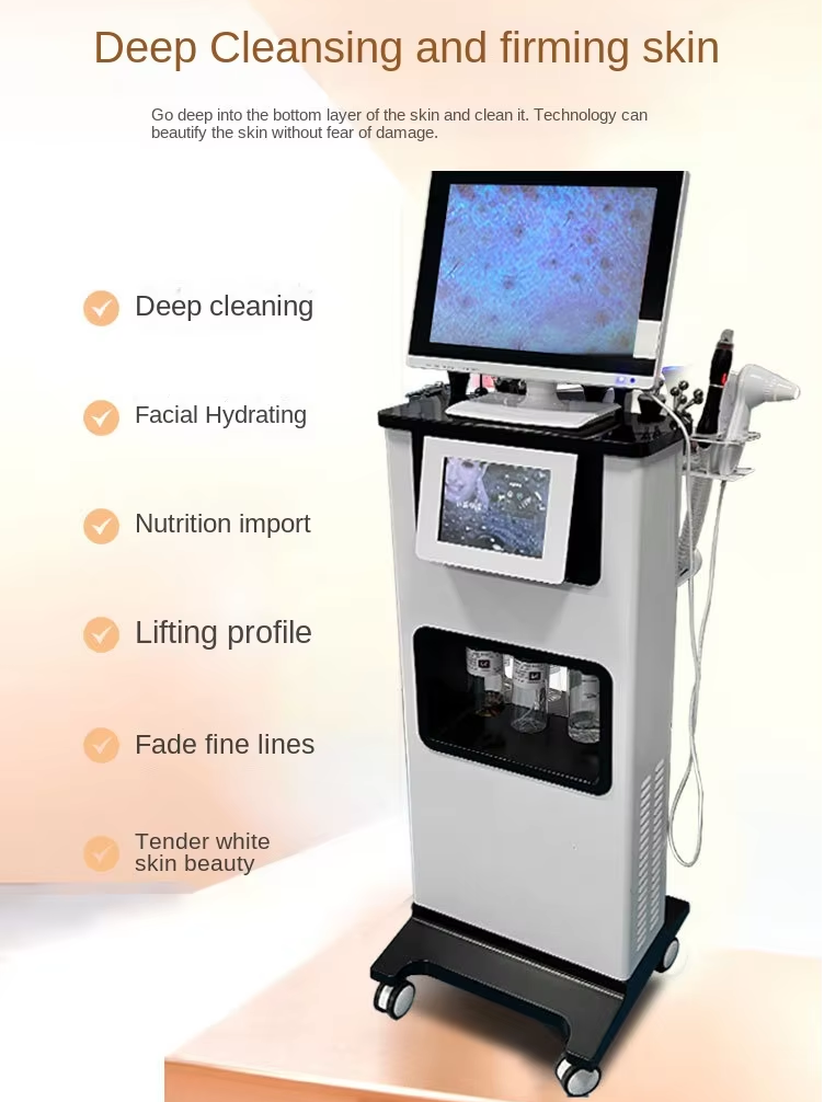 New 11 in 1 Microdermabrasion Facial Deep Cleansing Water Aqua Peeling Hydra Dermabrasion Machine Skin Scalp Analyzer Facial Cleansing Hydro Skin Anal