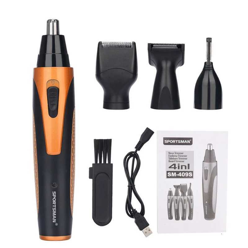 4 In 1 Electric Ear Nose Trimmer Men Portable Face Neck Hair Removal Rechargeable Beard Eyebrow Trimer Shaver M251030