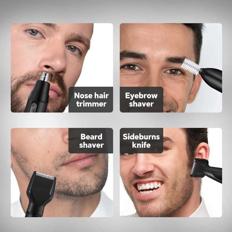 4 in1 Beauty Set USB Rechargeable Electric Shaver Ideal for Shaving Beards Nose Hair Eyebrows and Hair M251030