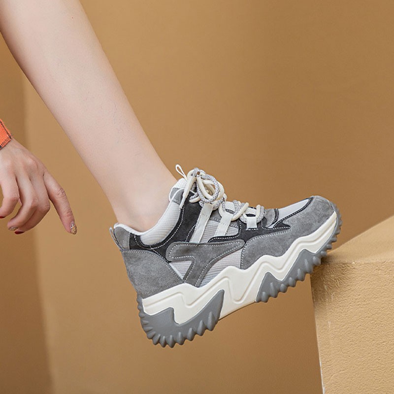 Daddy Shoe Girl Fall/Winter New ins trendy Korean version of student versatile sneakers street shooting height increase shoe girl