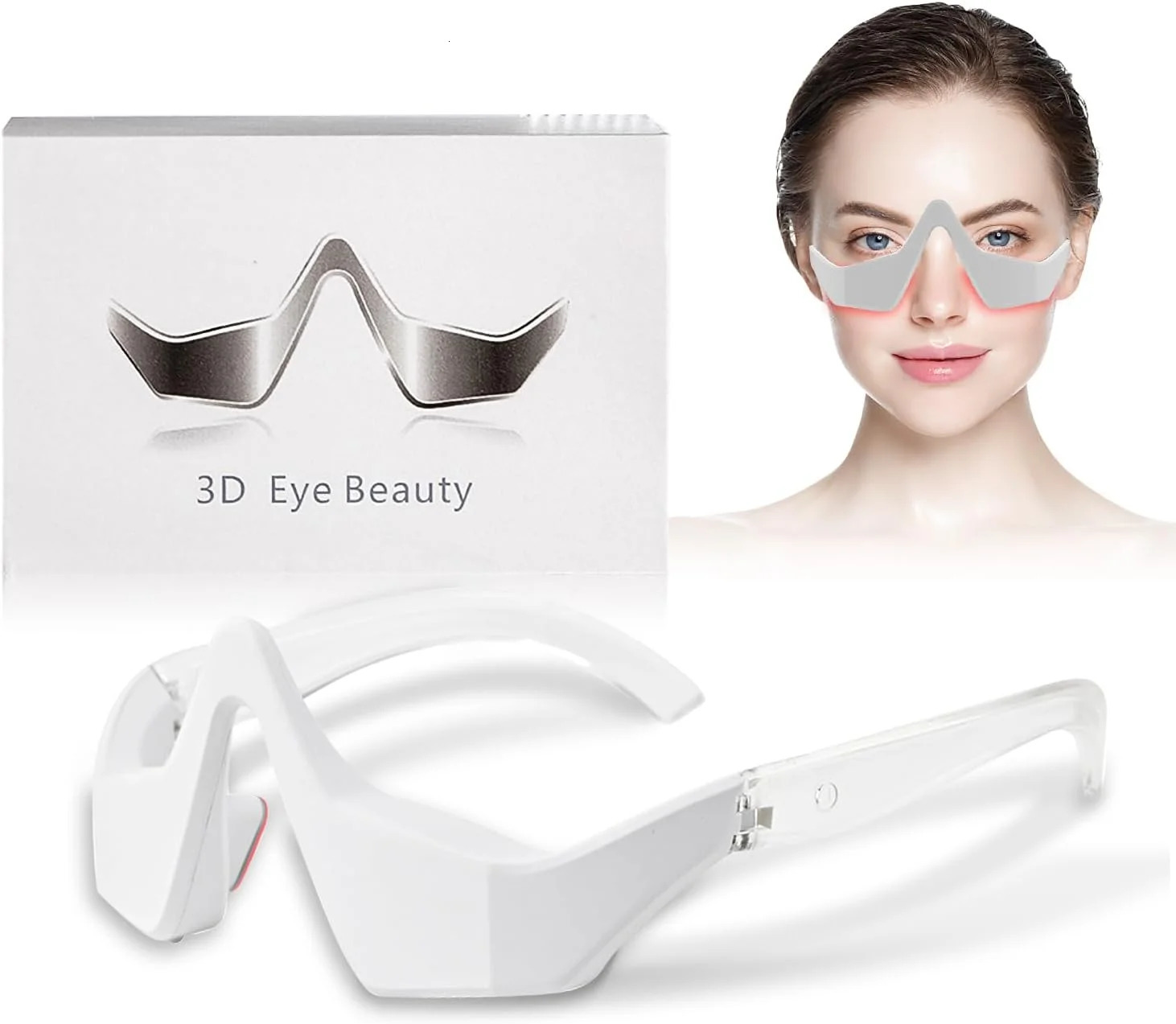 Comfortable Eye Relaxing Machine Microcurrent Eye Beauty Device Rechargeable Under Eye Massager Glasses for Reduce Dark Circles 251027