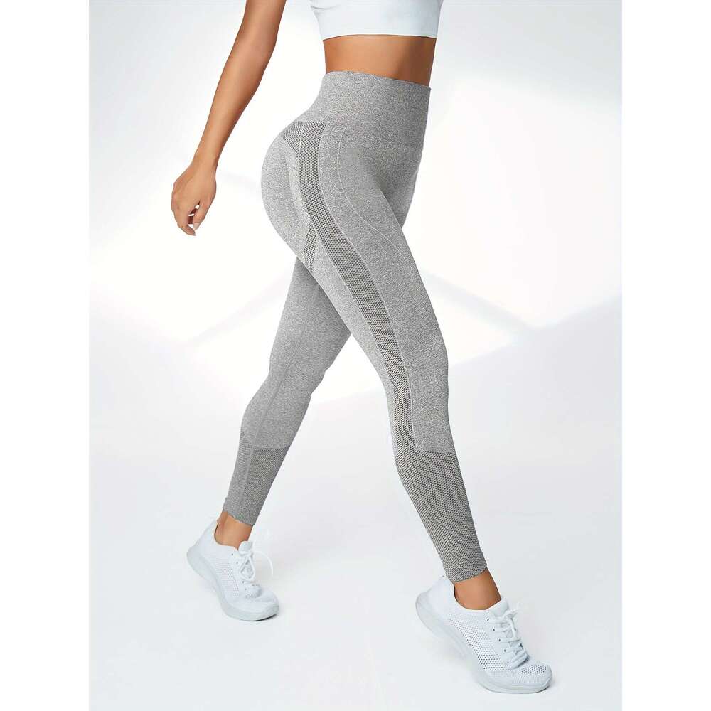 3-Pack High-Waist Compression Sports Leggings Women with Side Stripe Detail, Polyamide & Elastane, Solid Color, High Stretch, Skinny Fit, Cropped Leng