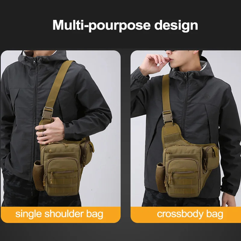 Camping Climbing Bag Chest Pouch For Men Cycling Hiking Travel Outdoor Sport Tactical Crossbody Molle Fishing Waist Fanny Pack 251021