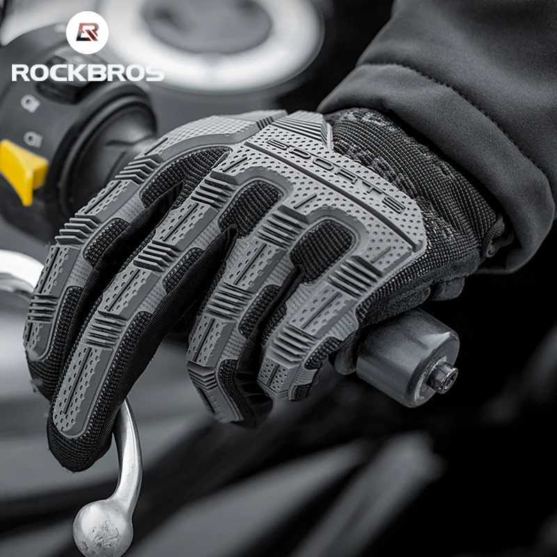 ROCKBROS Cycling gloves SBR 6mm Thickened Pad Shockproof Breathable GEL Bike Gloves Men Women Full Finger Sport MTB Gloves J251029