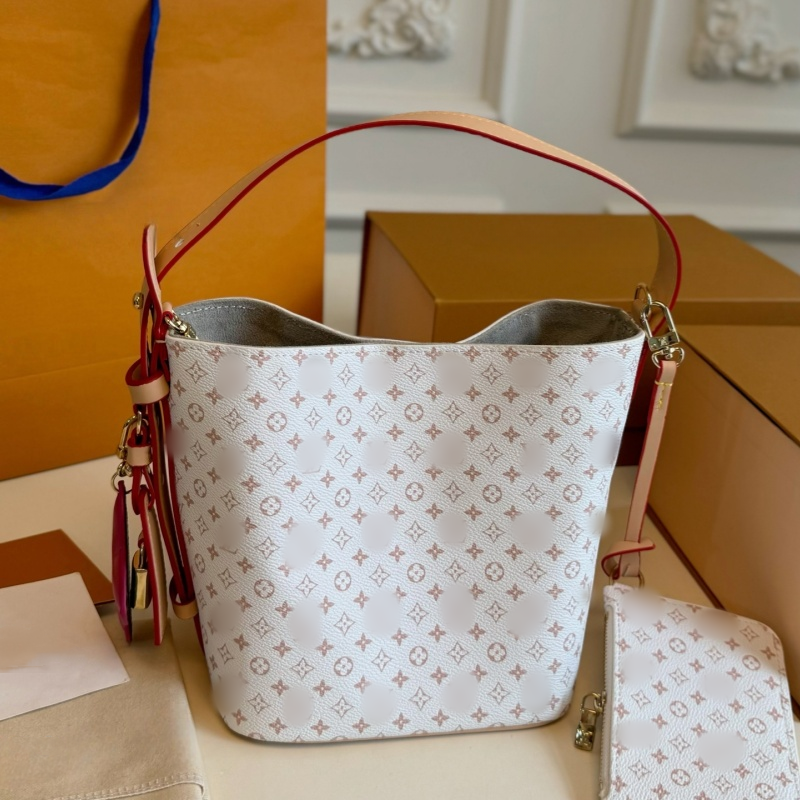 Genuine Leather Bucket Bag Designer Shoulder Bag Fashion Mini Tote Bag Purses Woman Vintage High Quality Handbag Casual Shopping Bag