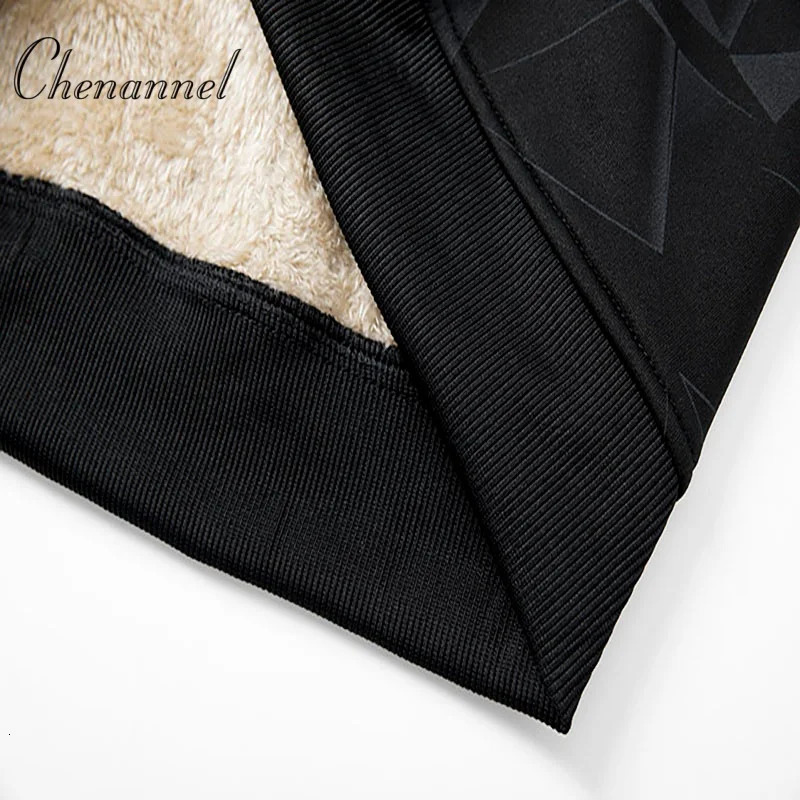 Autumn and Winter Lamb Fleece Coat Mens Trendy Print with Thick Fleece Hoodie Jacket Hoodie 251028