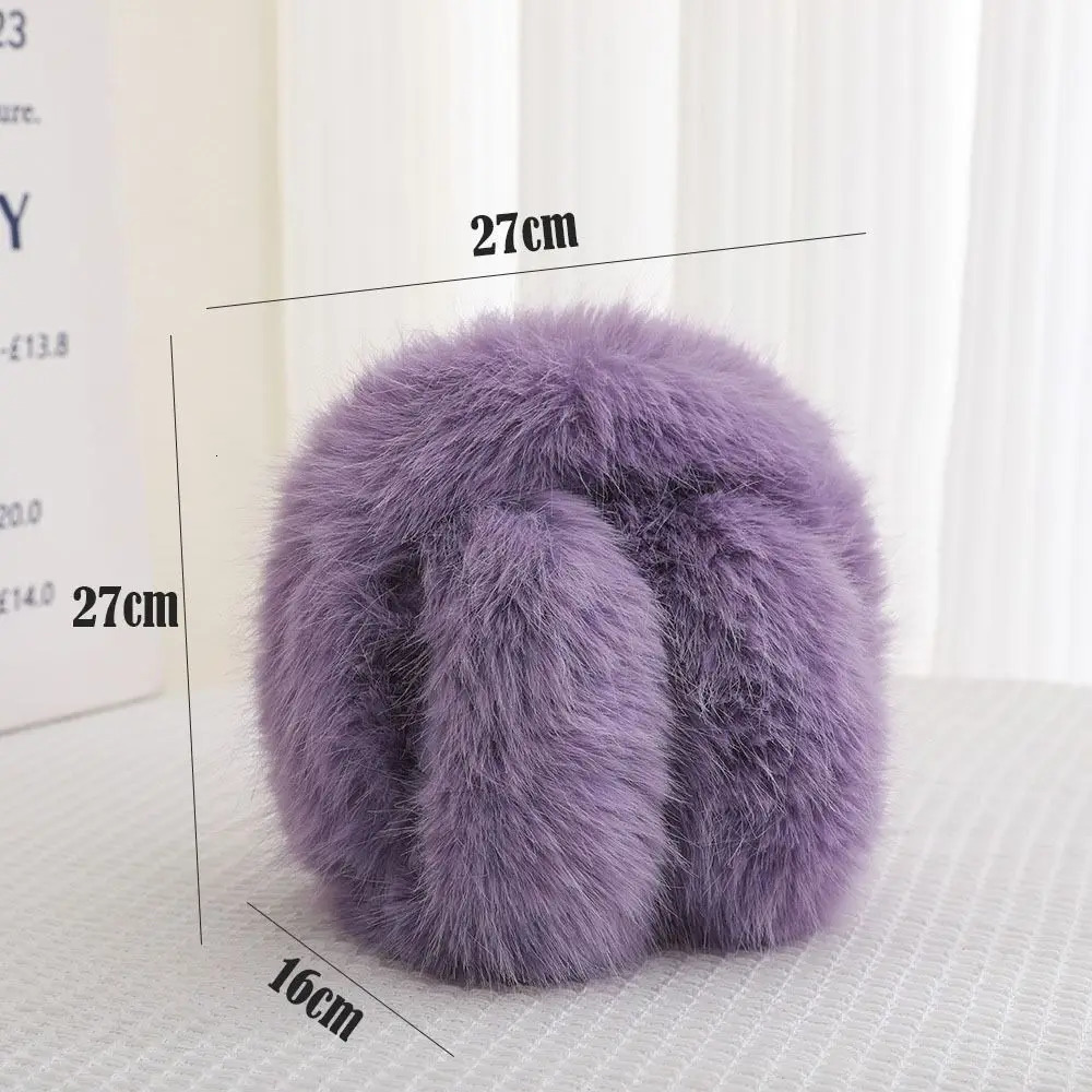 Fashion Winter Warm Soft Plush Earmuffs Ear Warmer Women Men Foldable Earflaps Cold Protection Faux Fur EarMuffs 251024