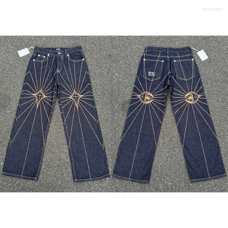 Men's Jeans High-quality Real Po Thug Club Pants Hip-hop Style Classic Streetwear Trend Denim Trousers Unisex