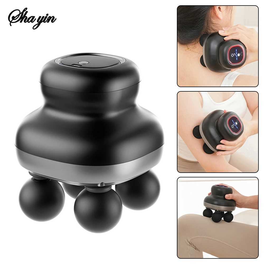 Four Head Fascia Gun Household Fully Automatic Muscle Relaxation Massager Mini Electric Massager J2510301