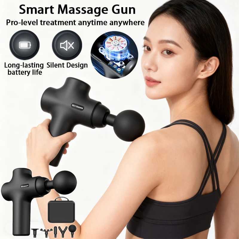 Multi functional electric fascia gun convenient brushless home professional yoga fitness muscle relaxation vibration massager J251030