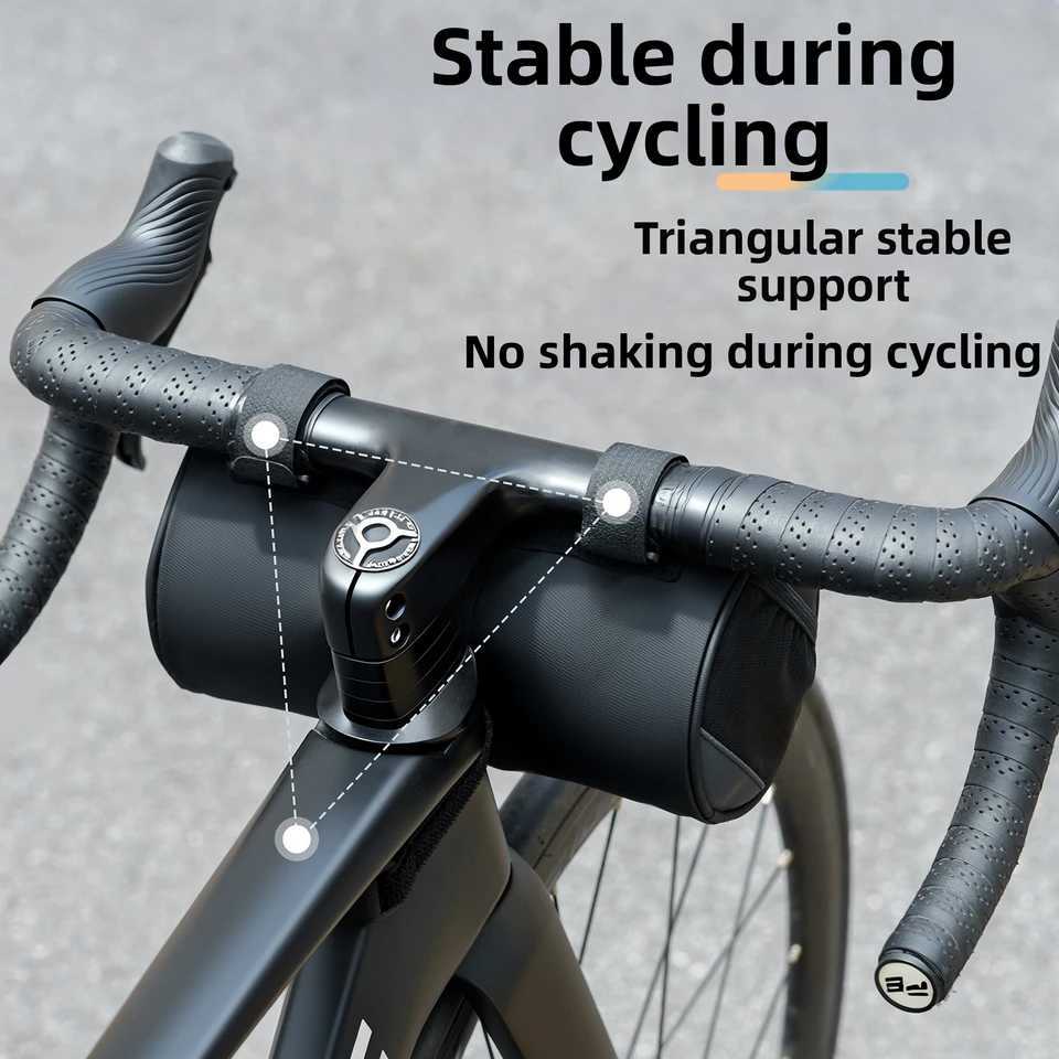 OFFBONDAGE Bicycle Front Bag Handlebar Pannier 27L Big Capacity Reflective Riding Storage Waterproof Cycling Frame Bag Portable H251029