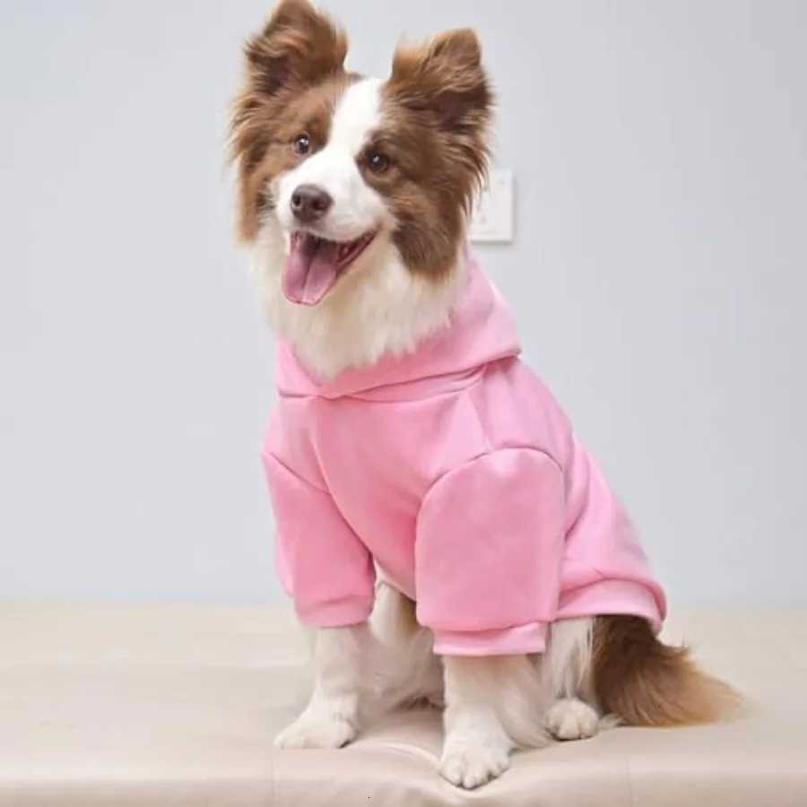 2 Pack Sweaters Hoodies for Small Medium Large Dogs Winter Warm Sweatshirt With Hat Soft Hooded Clothes Coat Outfit Pink L C251030