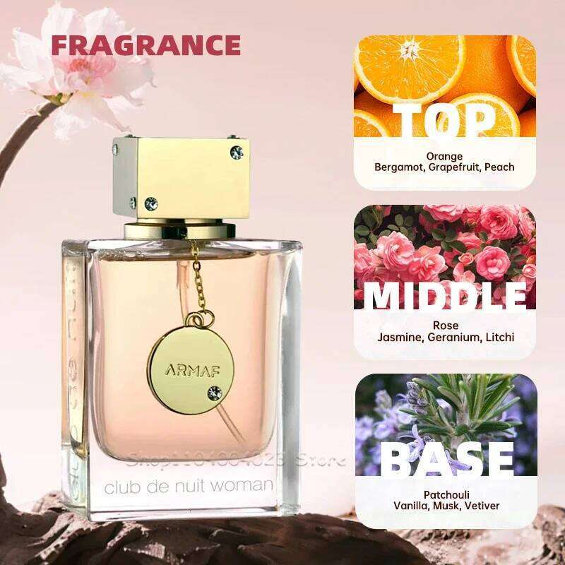 Armaf Club De Nuit Women Eau Fragrance Arabian Women's Perfume Pheromone Cologne for Man Makeup